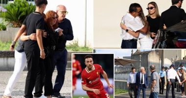 Heartbroken family of late soccer player Diogo Jota arrives at funeral in Portugal