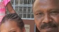 Photo of a man and his granddaughter.