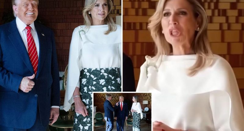 Here’s what Queen Maxima of the Netherlands says really happened during the viral moment she was thought to be mocking Trump