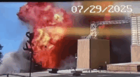 Massive explosion at a biofuels plant.