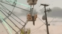 Ferris wheel in a sandstorm.