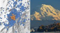 Hundreds of earthquakes detected at Washington's Mt. Rainier