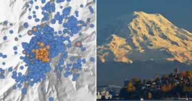 Hundreds of earthquakes detected at Washington's Mt. Rainier
