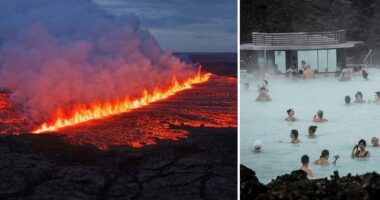 Icelandic volcano erupts, forcing tourists to evacuate famous geothermal spa