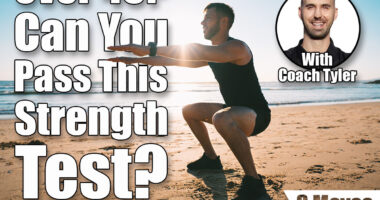 Young sporty man squatting or exercising on the beach during sunset. Athletic man doing fitness workout or training outdoors. Sports and healthy lifestyle. If You Can Complete This 3-Move Test at 45, Your Body Moves Like Someone 20 Years Younger. Cover