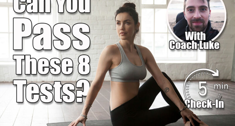 Young attractive yogi woman practicing yoga concept, sitting in Ardha Matsyendrasana exercise, Half lord of the fishes pose, working out, wearing sportswear, full length, white loft studio background. If You Can Do These 8 Mobility Tests, Your Body Is Aging Slower Than Most People Over 50. Cover