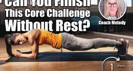 Young muscular woman doing core exercise on fitness mat in the gym. Fit female doing press-ups during the training in the health club. If You Can Do This Combo Without Rest, Your Core Is Decades Younger. Cover