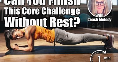 Young muscular woman doing core exercise on fitness mat in the gym. Fit female doing press-ups during the training in the health club. If You Can Do This Combo Without Rest, Your Core Is Decades Younger. Cover