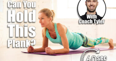 Ful length shot of middle aged woman doing plank exercise on yoga mat. If You Can Hold This Plank for 60 Seconds, Your Core Is Elite After 50. cover