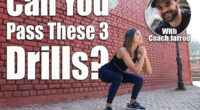 Sporty Girl in gym outfit doing Sumo Squat exercise. If You Can Pass These 3 Drills, You