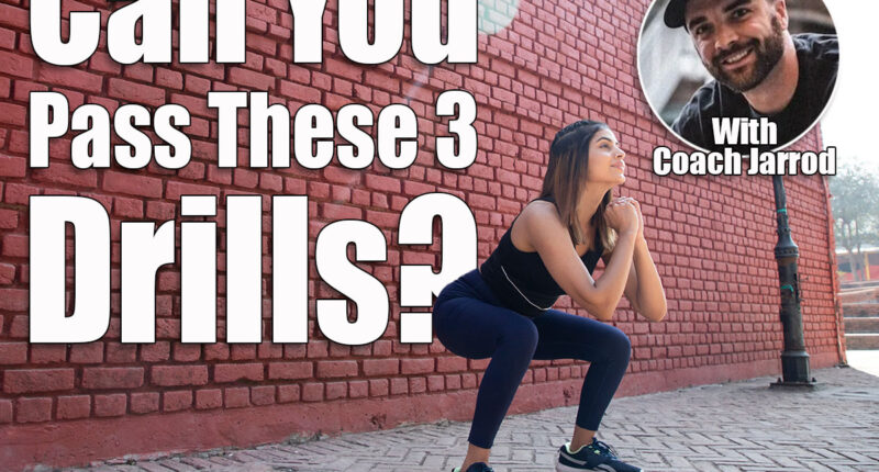 Sporty Girl in gym outfit doing Sumo Squat exercise. If You Can Pass These 3 Drills, You