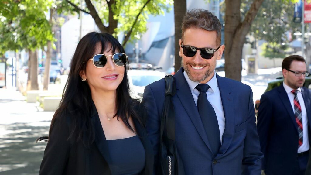 Ioan Gruffudd faces off with ex Alice Evans in tense court appearance