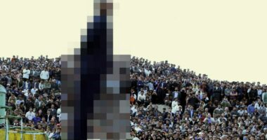 Public hanging in Zahedan, Iran.