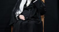 Ayatollah Ali Khamenei at a mourning ceremony.