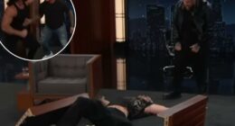 Jelly Roll puts Logan Paul through a table on 'Jimmy Kimmel Live'