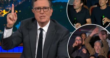 Jimmy Fallon, John Oliver, Jon Stewart, Seth Meyers and other stars take over ‘The Late Show’ audience to support Stephen Colbert after cancellation news