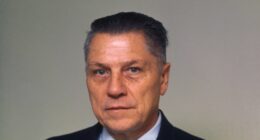 Portrait of James R. Hoffa after his release from prison.