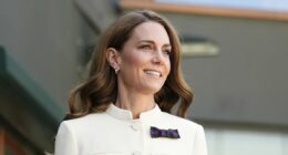 Kate delights Wimbledon spectators as she heads into Royal Box