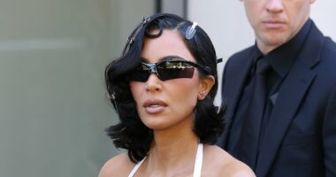 Kim Kardashian brings back the booty in two latex Balenciaga looks