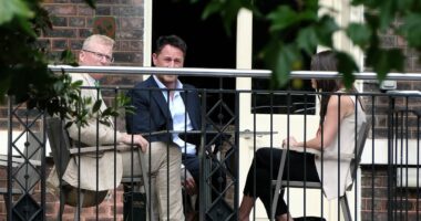 King and Prince Harry's top aides meet for secret peace summit