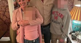 Photo of Kristin and Andrew Cabot with their children.