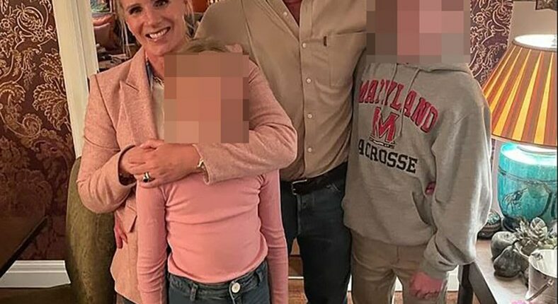 Photo of Kristin and Andrew Cabot with their children.