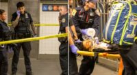 Knife-wielding man killed after NYC subway station slashing victim grabbed blade, stabbed him