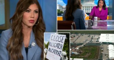 Kristi Noem clashes with NBC over 'inhumane' conditions at Alligator Alcatraz