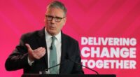 Keir Starmer speaking at a summit.