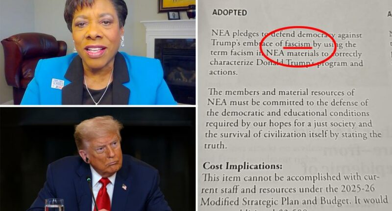 Largest US teachers union mocked for misspelling ‘fascism’ in anti-Trump agenda item