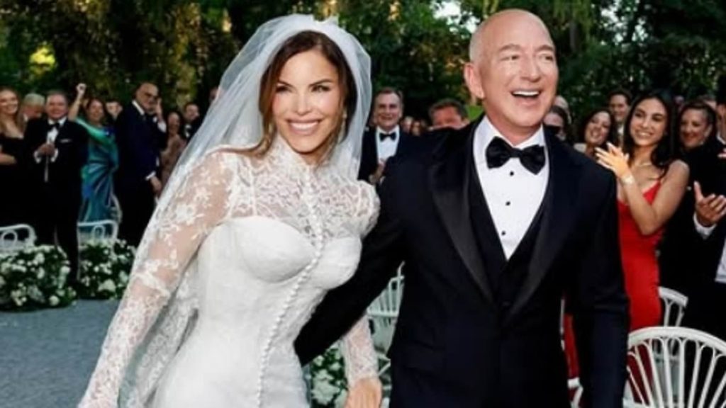 Lauren Sanchez's wedding dress is 'STOLEN' days after tying the knot