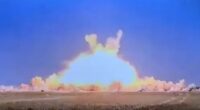Explosion of a missile.