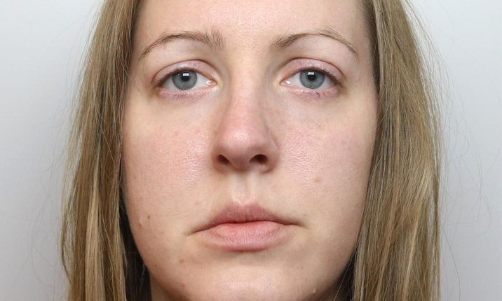 Mugshot of Lucy Letby.