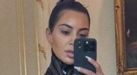 Makeup-free Kim Kardashian dares to bare in sheer Mugler corset look