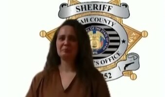 Kathryn Restelli in a virtual court appearance.