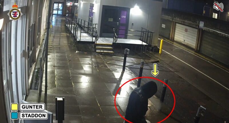 CCTV footage of Daniel Gunter.