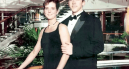 Amy Lynn Bradley and her brother Brad on a cruise ship.