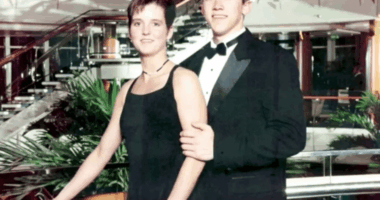 Amy Lynn Bradley and her brother Brad on a cruise ship.