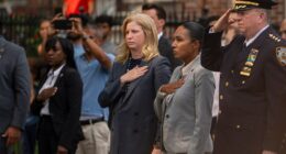 NYPD commissioner steps up with ‘sea of blue’ after cop, 3 others killed in office attack