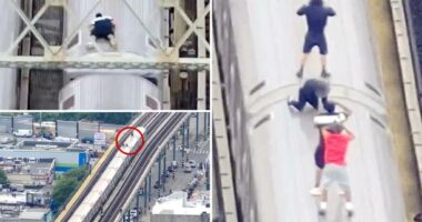 NYPD drone nabs 4 bonehead subway surfers -- including 12yo -- in 200th stunt bust
