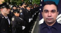 NYPD officers line streets to honor colleague killed in Park Ave shooting