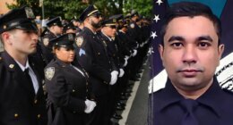 NYPD officers line streets to honor colleague killed in Park Ave shooting