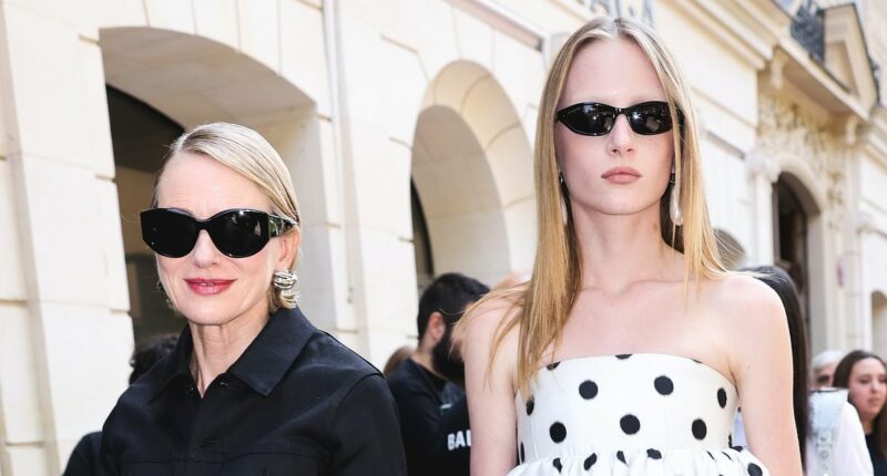 Naomi Watts' daughter Kai Schreiber towers over her