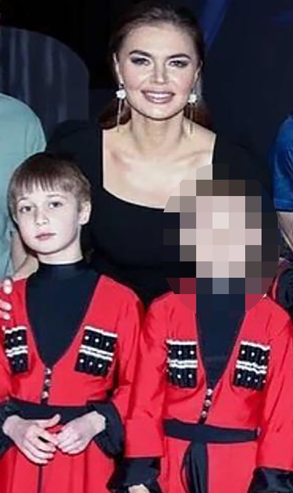 Ivan Putin with his mother Alina Kabaeva.