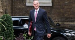 Peter Kyle, Secretary of State for Science, Innovation and Technology, walking to a meeting.