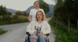Maria Kovalchuk, an OnlyFans model, in a wheelchair with her mother.