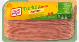 Package of Oscar Mayer Original Turkey Bacon.