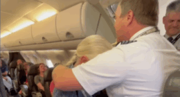 Pilot surprises grandmother on plane for emotional reunion