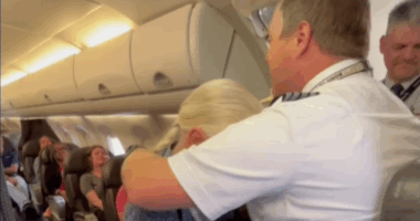 Pilot surprises grandmother on plane for emotional reunion