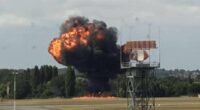 Plane 'crashes moment after takeoff' at Southend Airport